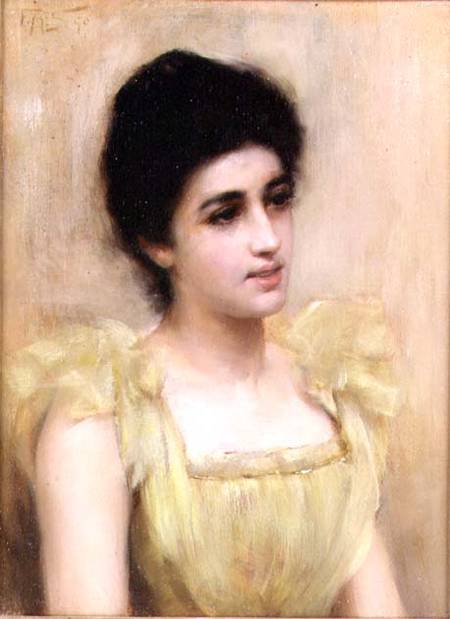 The Yellow Dress od Frank Markham Skipworth