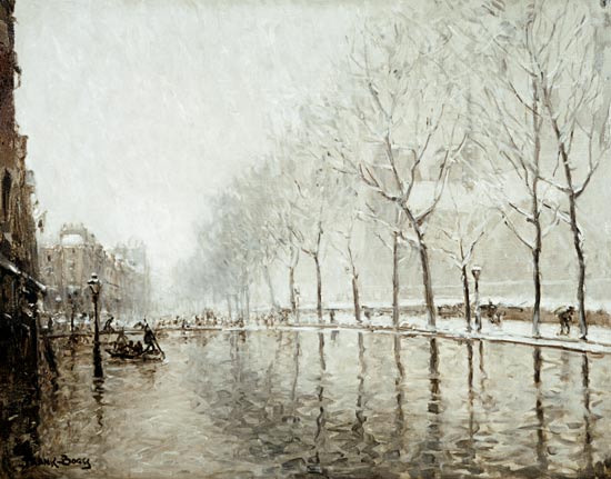 Le Quai de Monetbello. od Frank Myers Boggs