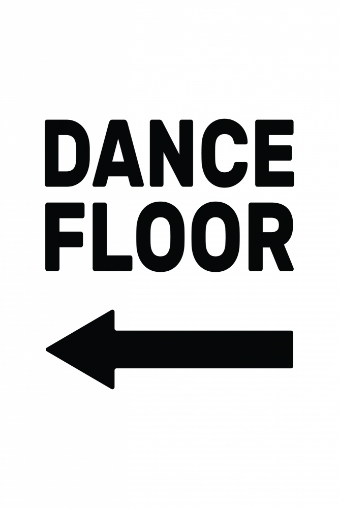 Dance Floor Arrow Left od Frankie Kerr-Dineen