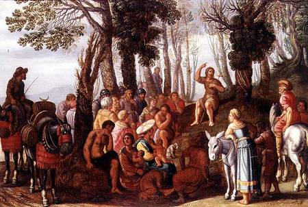 John the Baptist Preaching od Frans Francken d. J.