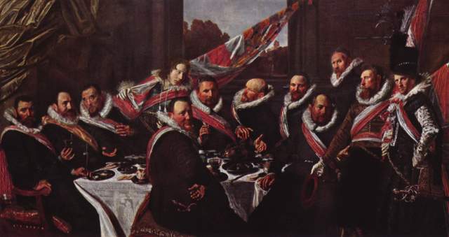 Banquet of the officers of the pieces Jorisdoelen od Frans Hals