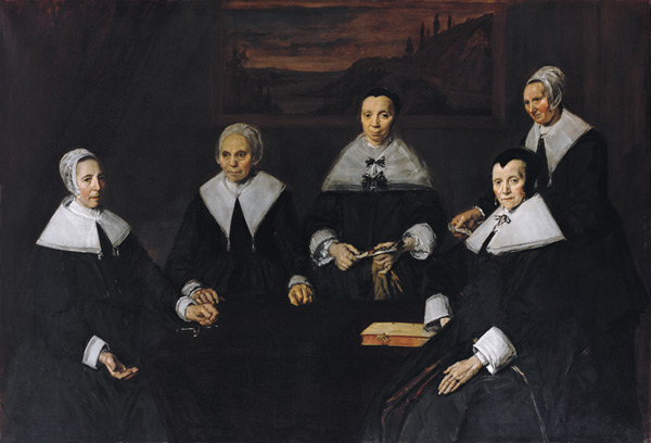 The Regentesses of the Old Men's Almhouse, Haarlem od Frans Hals