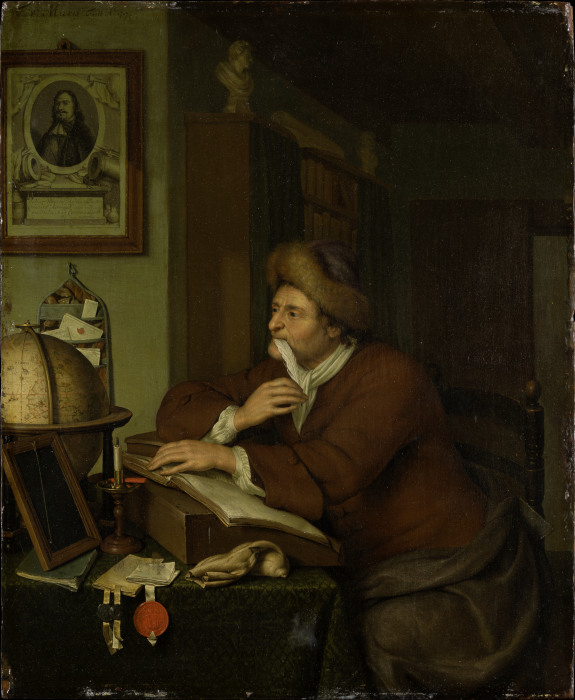 A Scholar at his Desk od Frans van Mieris d. J.