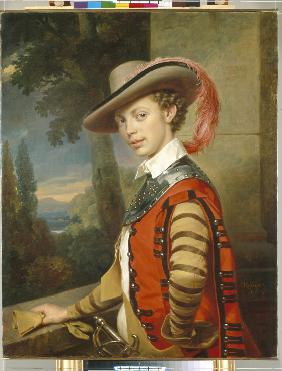 Portrait of Prince Nikolai Saltykov in Fancy Dress