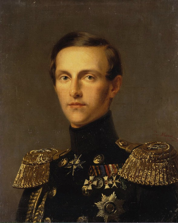 Portrait of Grand Duke Konstantin Nikolayevich of Russia (1827-1892) od Franz Krüger