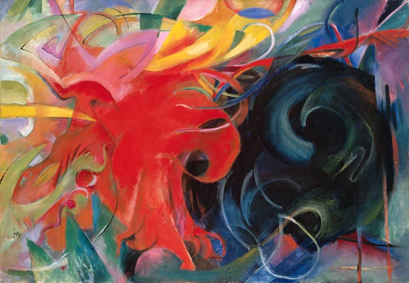 Fighting forms od Franz Marc