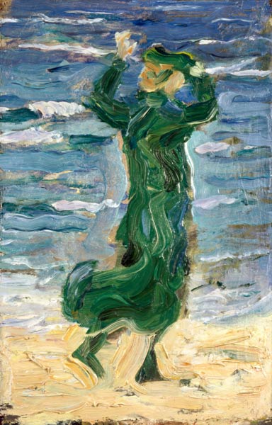 Woman in the wind by the sea od Franz Marc
