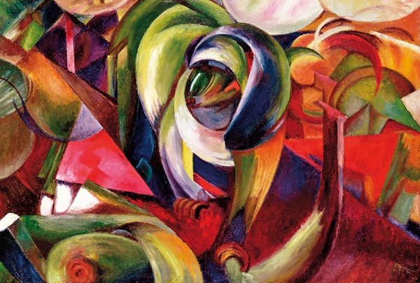 Mandrill, 1913 (oil on cardboard) od Franz Marc