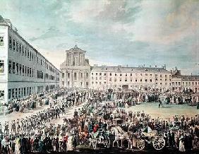 Funeral of Ludwig van Beethoven (1770-1827) in Vienna