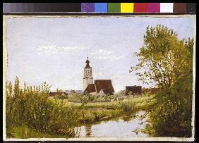 Landschaft mit Kirche