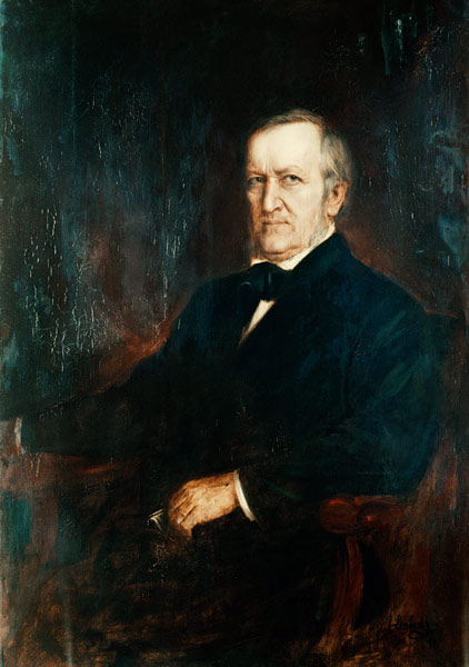 Wagner , Portrait by Lenbach od Franz von Lenbach