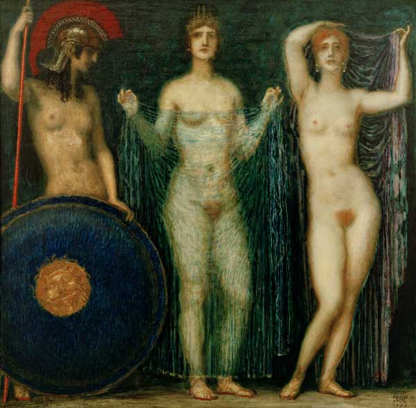 von Stuck / Athena, Hera und Aphrodite od Franz von Stuck