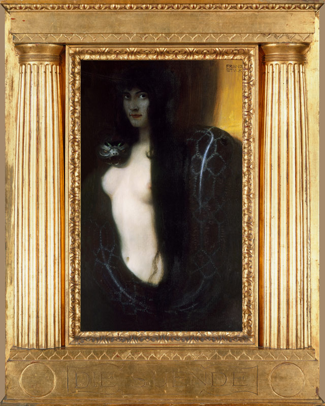 The sin with frames od Franz von Stuck