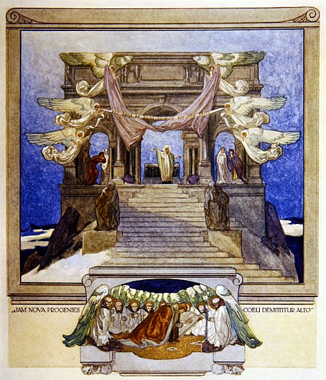 Illustration from Dante''s ''Divine Comedy'', Purgatory od Franz von (Choisy Le Conin) Bayros