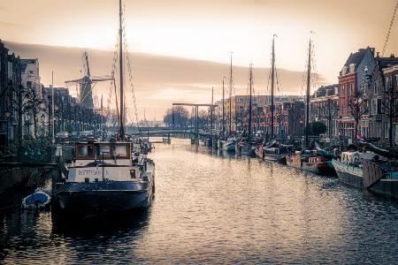 The old harbour of Delfshaven