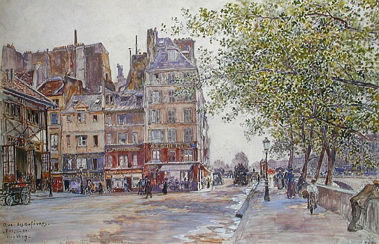 The Quai des Orfevres od Frederic Anatole Houbron