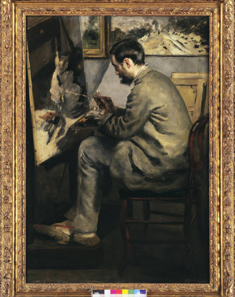 Renoir/ Bazille paints .../ 1867 od Frédéric Bazille