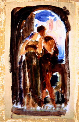 Sketch for 'Wedded', c.1881-82 (oil on canvas) od Frederic Leighton