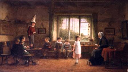 The Dame's School s.and d. 1899 od Frederick Daniel Hardy