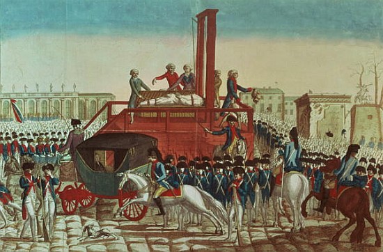 Execution of Louis XVI (1754-93) 21st January 1793 (see also 154902) od French School