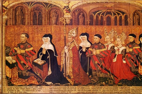 Jean I Jouvenel des Ursins (1360-1431) with his wife, Michelle de Vitry (d.1456) and their family, 1 od French School