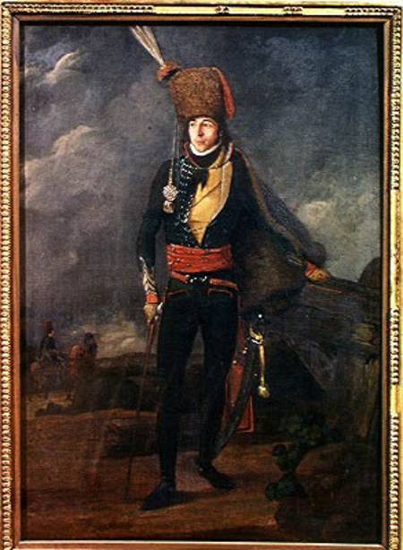 Lieutenant of the 8th Hussars od French School