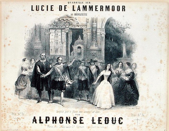 Lucia de Lammermoor'' Gaetano Donizetti (1797-1848) od French School