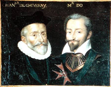 Portrait of Philippe Hurault (1528-99) Count of Cheverny and Francois (1535-94) Marquis of O od French School