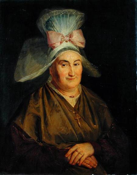 Portrait of a Woman with a Normandy Bonnet od French School