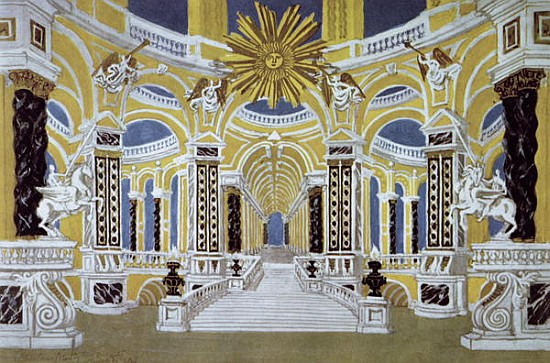 Set design for ''The Magic Flute'' by Wolfgang Amadeus Mozart (1756-91) od French School