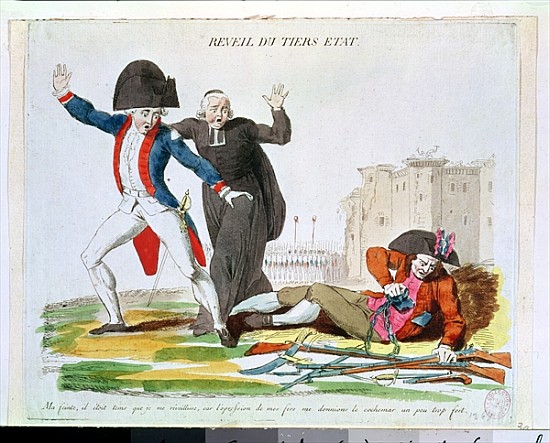 The Awakening of the Third Estate, July 1789 (see also 266297) od French School