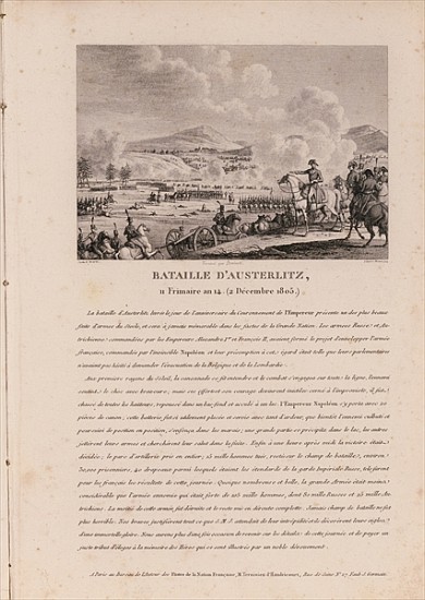 The Battle of Austerlitz, 2nd December 1805 od French School