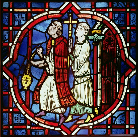 Two Ecclesiastical Figures, 1205-15 od French School
