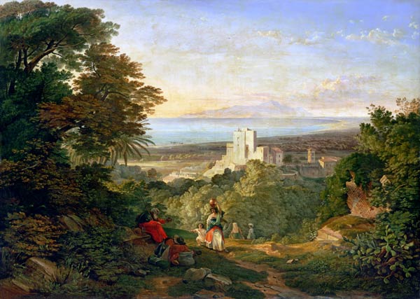 View of Terracina and Monte Circeo od Friedrich Nerly