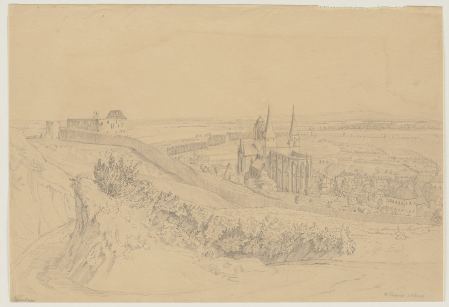 View on Oppenheim od Friedrich Wilhelm Ludwig