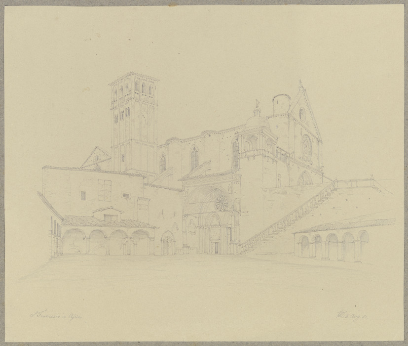 S. Francesco in Assisi od Friedrich Wilhelm Ludwig