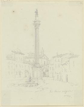 Die Mariensäule vor S. Maria Maggiore in Rom