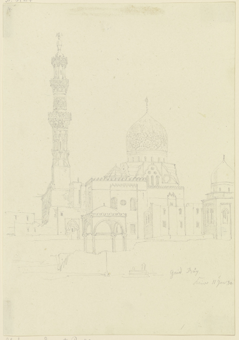 Die Moschee Gaid Bäy in Kairo od Friedrich Maximilian Hessemer