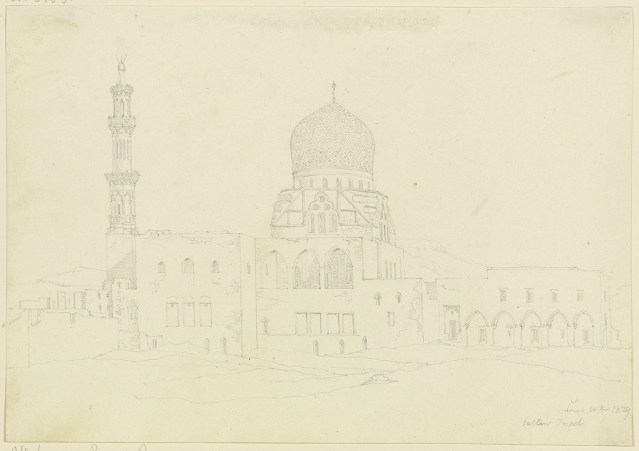 Moschee des Sultan Inael in Kairo od Friedrich Maximilian Hessemer