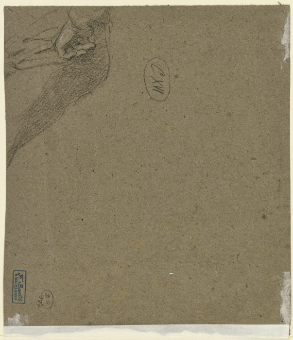Sitzende Figur, mit in die Hüfte gestemmter Linken (Fragment) od Fritz Boehle