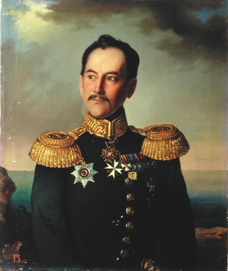Portrait of Vice-admiral Nikolai Rimsky-Korsakov (1793-1848) od G. Botmann