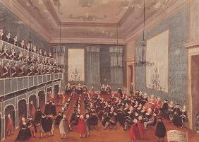 Concert given by the girls of the hospital music societies in the Procuratie, Venice