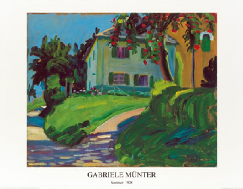 Sommer 1908 (Haus mit Apfelbaum) od Gabriele Münter