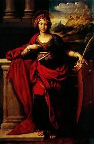 Saint Katharina of Alexandria. od Garofalo