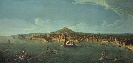 A View of Naples od Gaspar Adriaens van Wittel