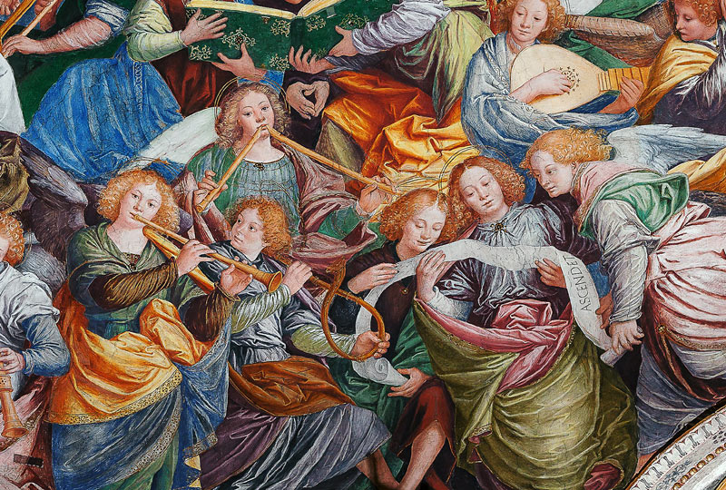 The Concert of Angels, 1534-36 (detail of 175782) od Gaudenzio Ferrari