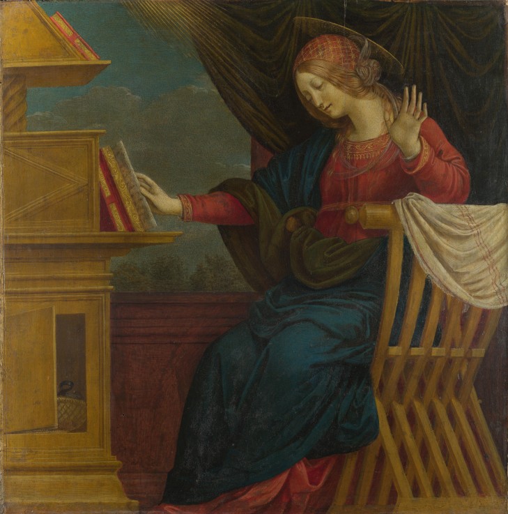 The Virgin Mary (Panel from an Altarpiece: The Annunciation) od Gaudenzio Ferrari