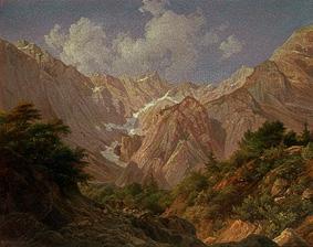 Tyrolean landscape. od Georg Haeselich