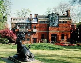 Rear elevation of the house and garden (built 1864-79) (photo)