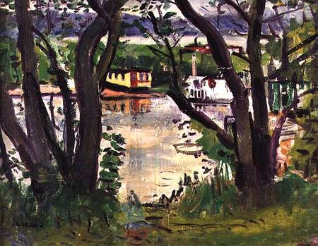 House-Boats, Loch Lomond od George Leslie Hunter